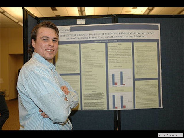 Chad Blair at the 1st UM Dearborn CASL Undergraduate Research Showcase (2011)