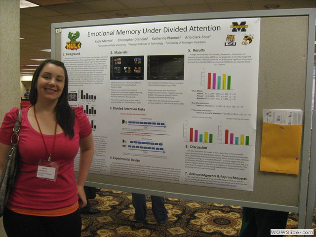 Kacie Mennie at the Midwestern Psychological Association Conference (2013)