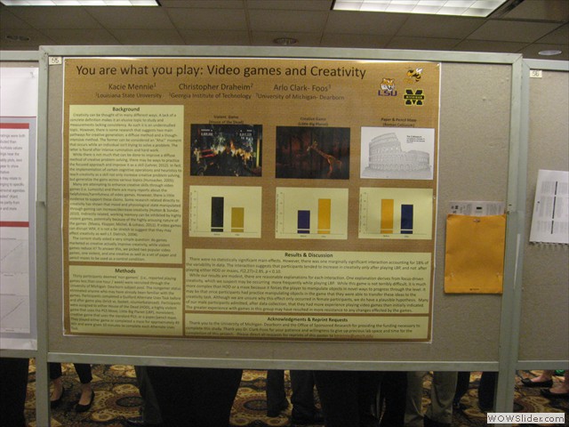 Poster at the Midwestern Psychological Association Conference (2013)