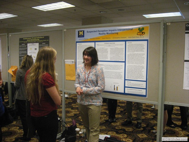 Katherine Pfannes at the Midwestern Psychological Association Conference (2013)