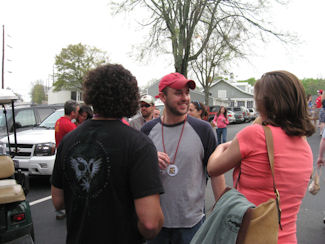 Milling around outside of the fest