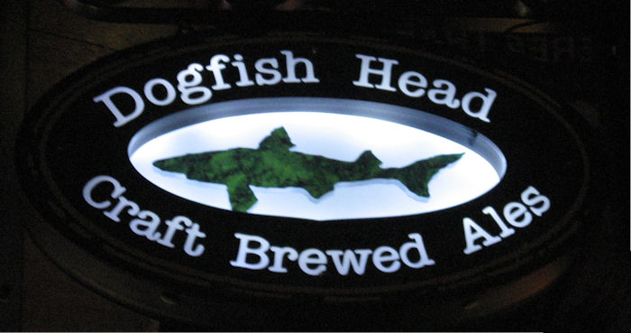 Dogfish Head Sign at Falling Rock Tap House